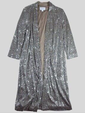 ✨ Mare Mare x Anthropologie Sequin Longline Duster Jacket Size M✨